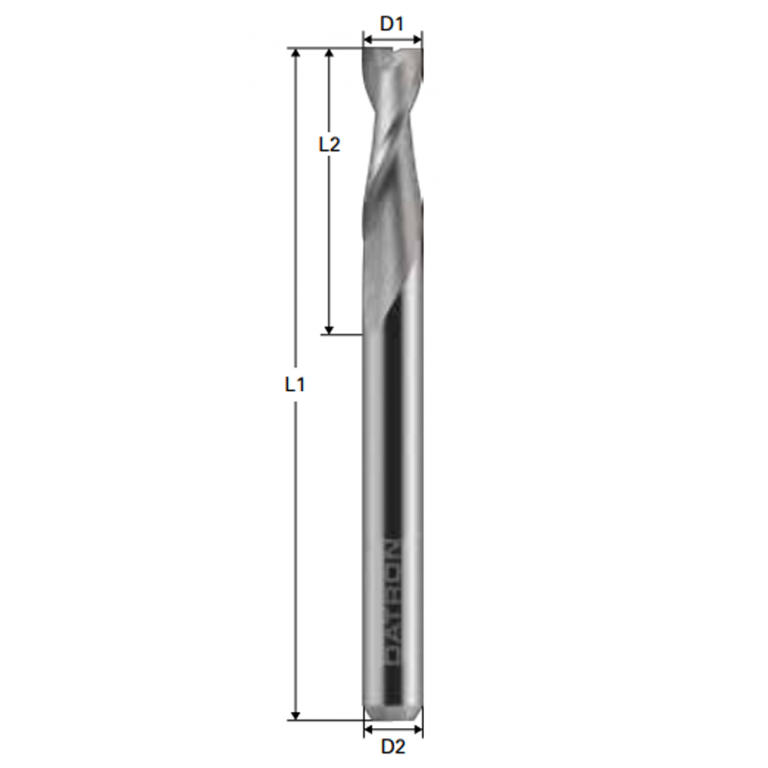 Double Flute End Mill DATRON CNC Milling Tools