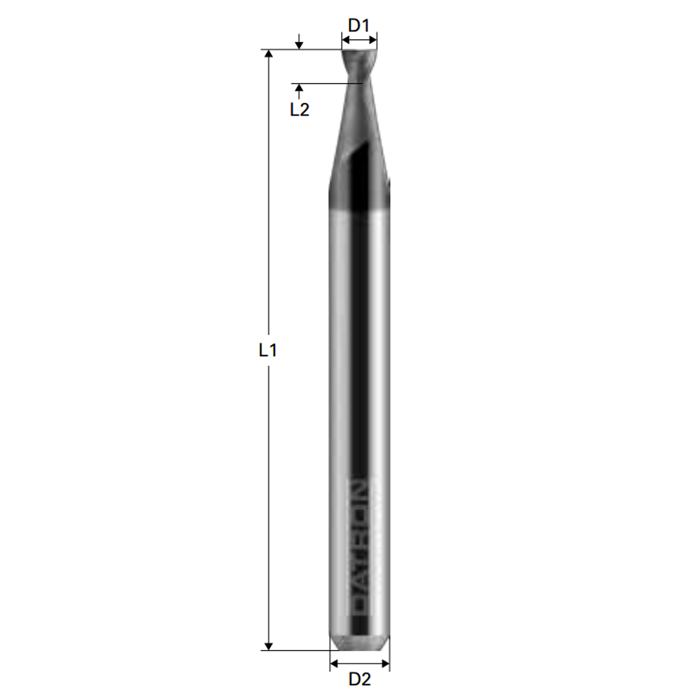 Double Flute End Mill - Steel