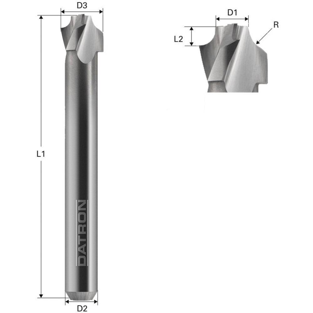 Polished External Radius End Mill - Image 2