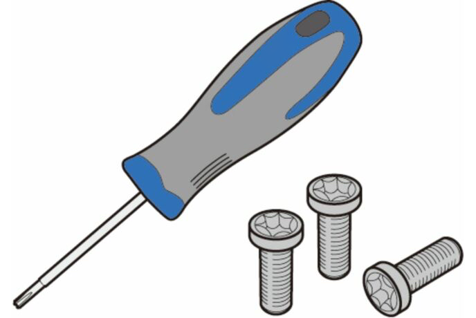 HSK-25 Face Milling Tool Screw Set with Screw Driver